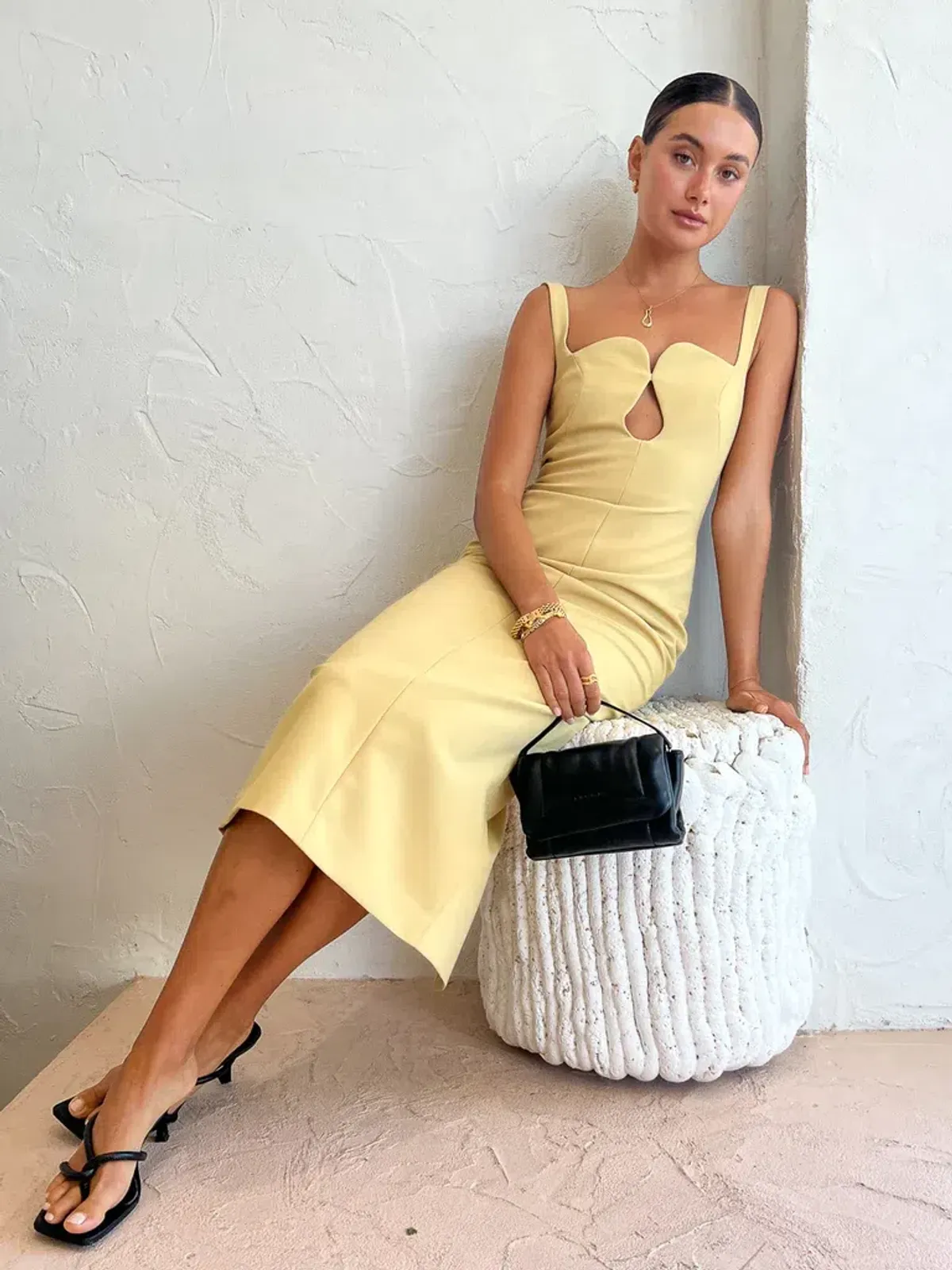 Camilla & Marc Brixton Dress Mustard Yellow Size 8 - Image 3