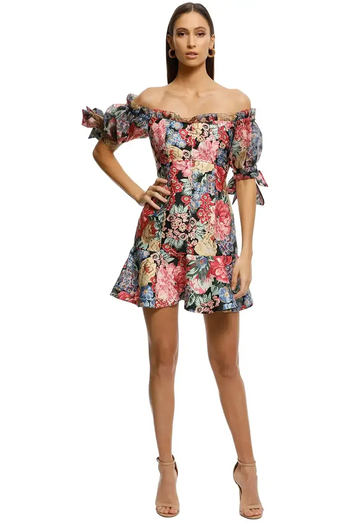 Keepsake the Label Runaway Dress in Black Hydrangea Size 6 - Image 1