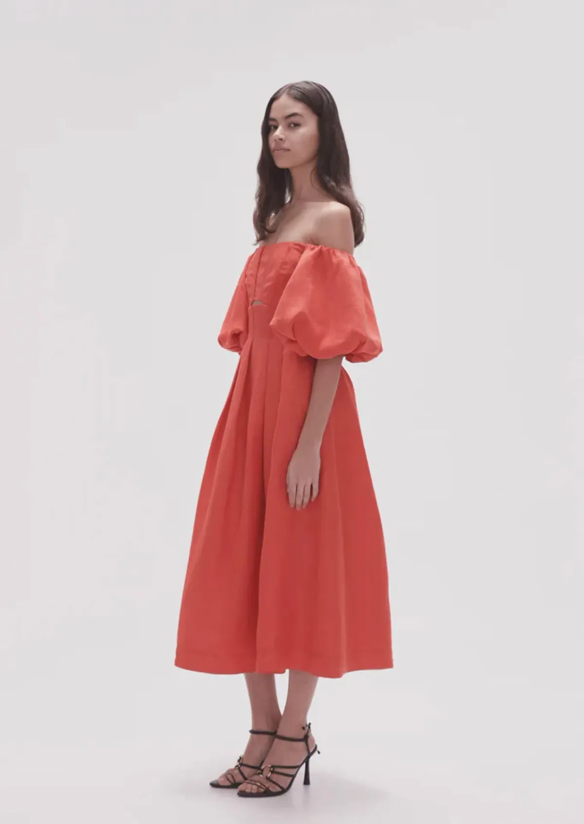 Aje Eugenie Dress Scarlett Red Size 12 - Image 3