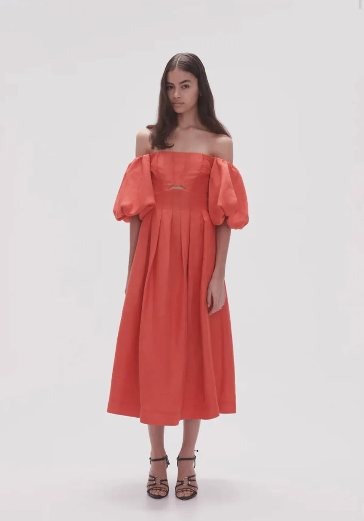 Aje Eugenie Dress Scarlett Red Size 12 - Image 2