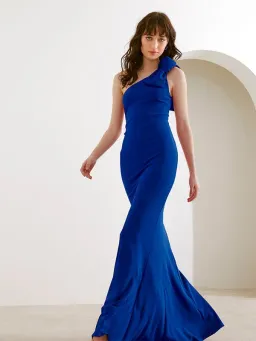 Montique Ren Cobalt Gown Blue Size 12 for rent on The Volte - image 1