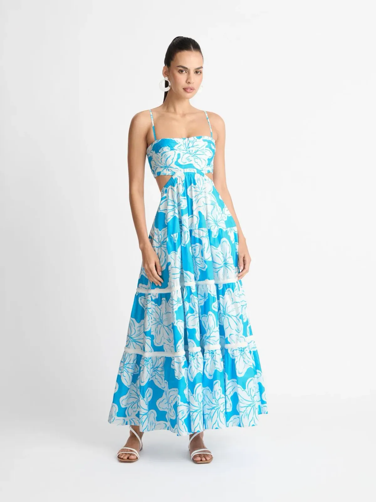 Sheike Tropic Breeze Maxi Dress Blue Size 14 - Image 1