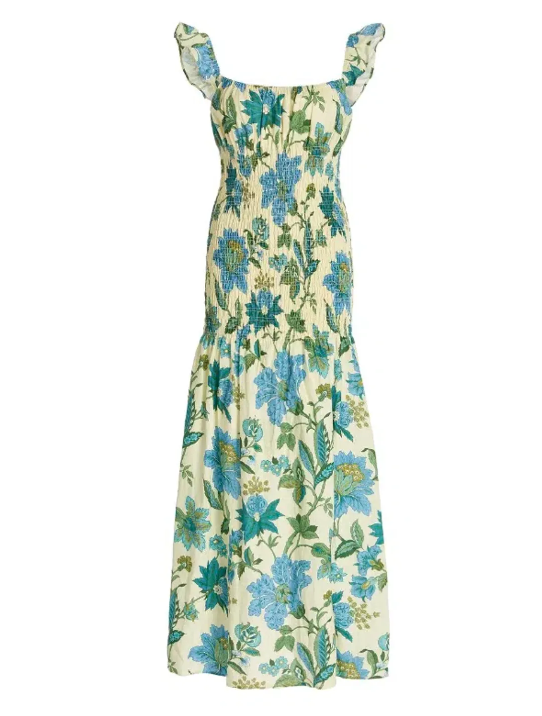 Sir the Label Alexandre Ruched Midi Dress Floral Size 2 / AU 10 for rent on The Volte - main image
