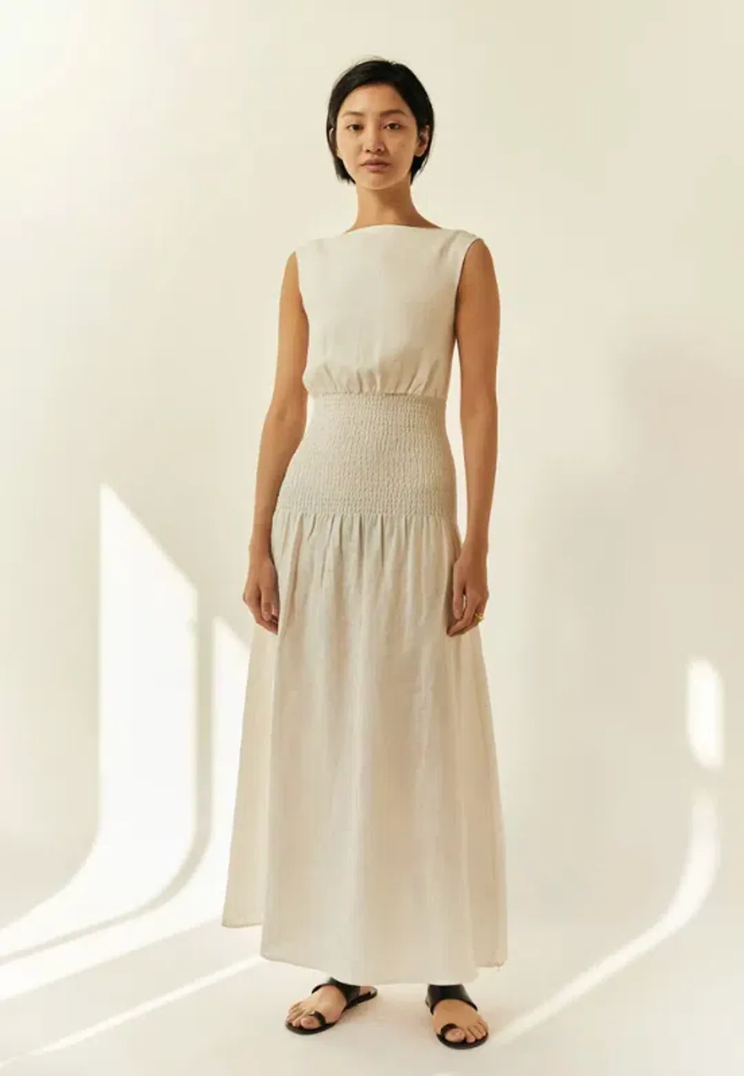 Sir The Label Lorena Maxi Dress White Size 0 / AU 6 for rent on The Volte - main image
