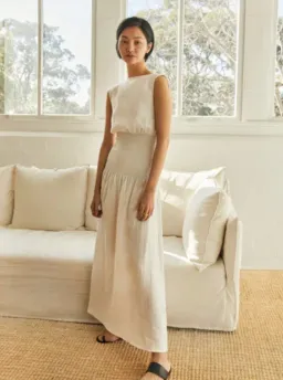 Sir The Label Lorena Maxi Dress White Size 0 / AU 6 for rent on The Volte - image 2