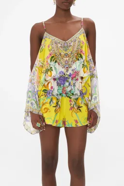 Camilla Franks Drop Shoulder Playsuit Caterina Spritz Yellow Size M / AU 12 for rent on The Volte - image 4