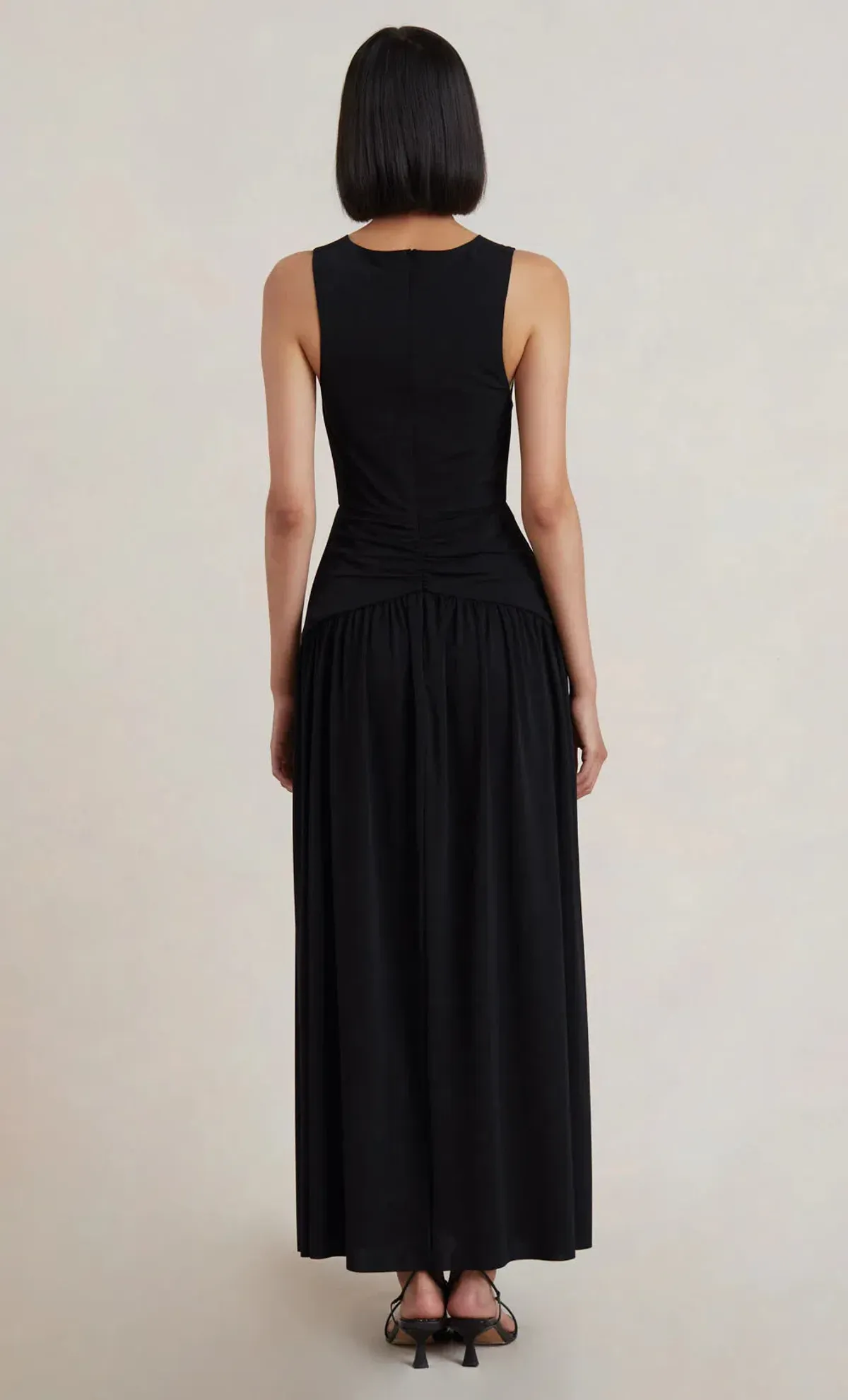 Bec & Bridge Lindsey V Maxi Dress Black Size 8 - Image 3