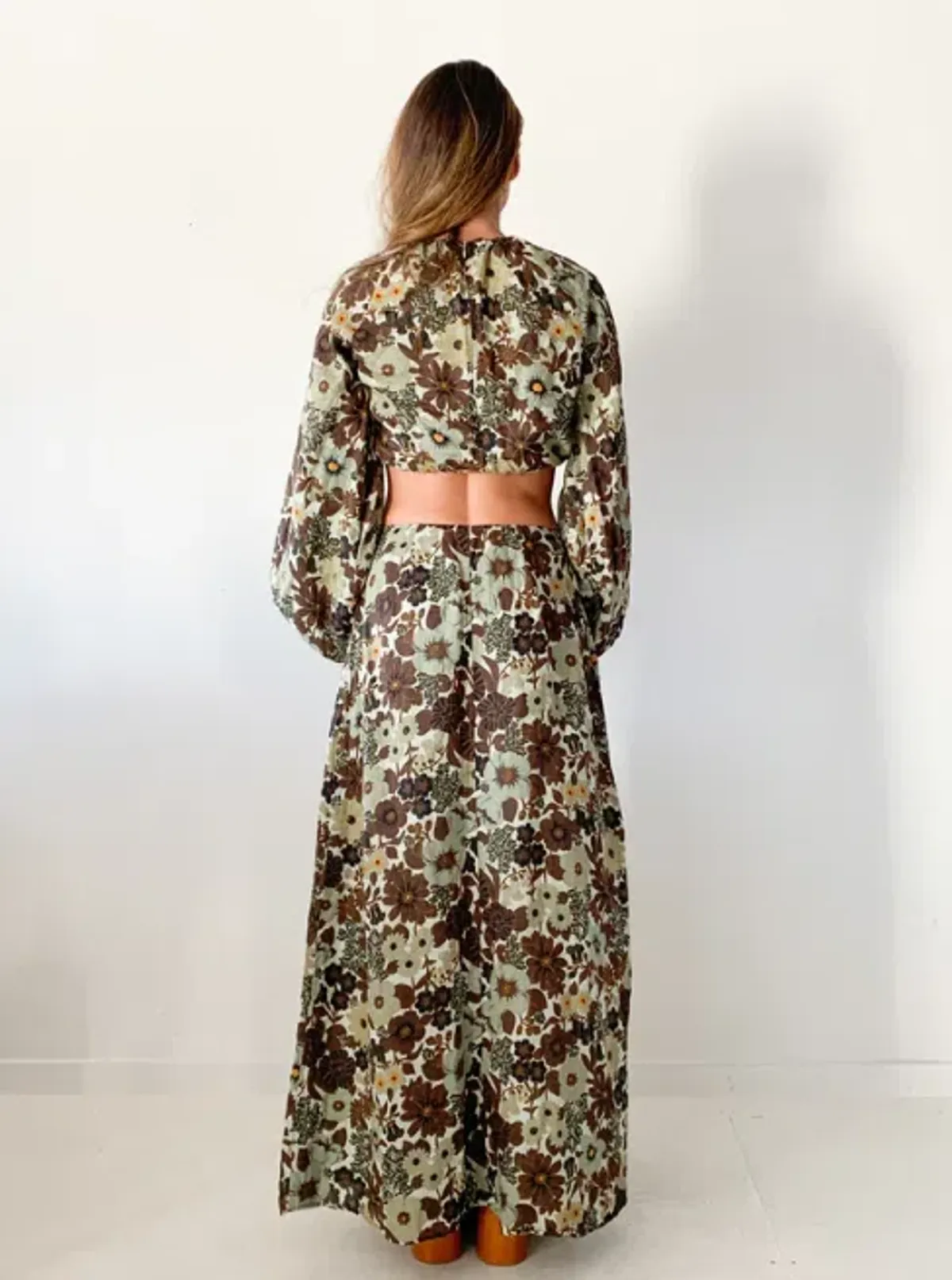Sir The Label Constantine Gathered Top & Skirt Set Floral Size 2 / AU 10 - Image 3