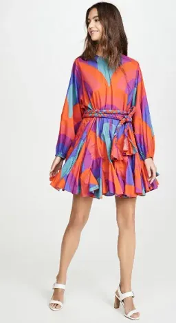 Rhode Ella Retro Rainbow Mini Dress Multi Size S / AU 8 for rent on The Volte - image 3
