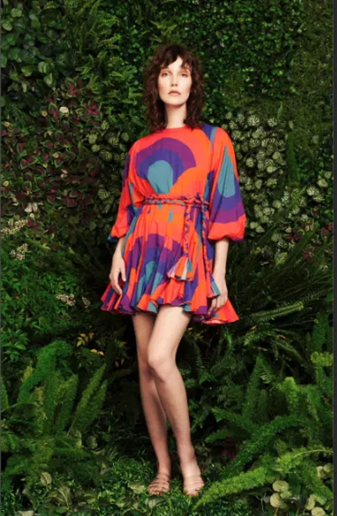 Rhode Ella Retro Rainbow Mini Dress Multi Size S / AU 8 for rent on The Volte - main image
