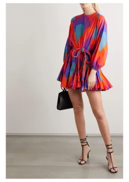 Rhode Ella Retro Rainbow Mini Dress Multi Size S / AU 8 for rent on The Volte - image 1