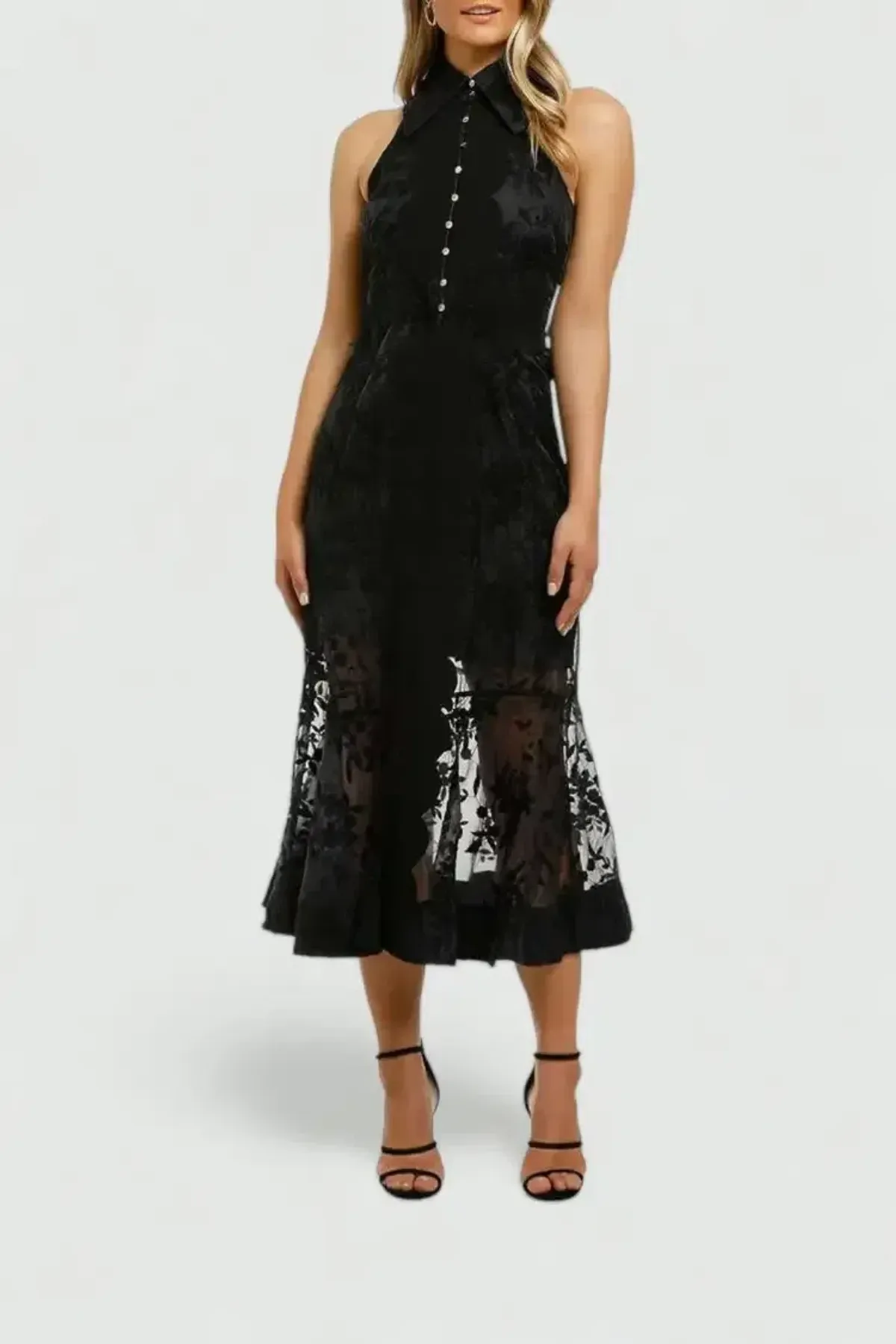 Keepsake the Label Vision Midi Dress in Black Size 12 - Image 2