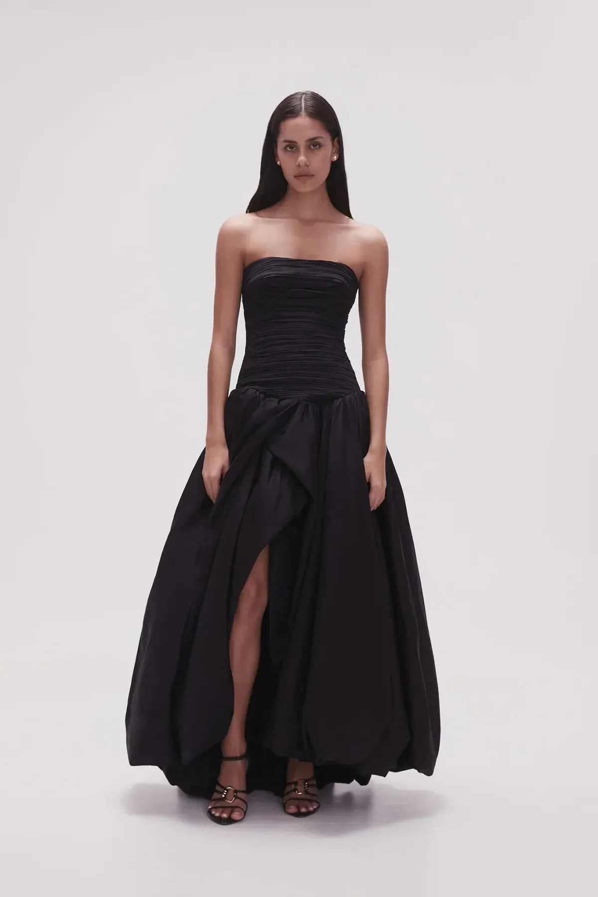 Aje Violette Bubble Hem Maxi Dress Black Size 6 - Image 3