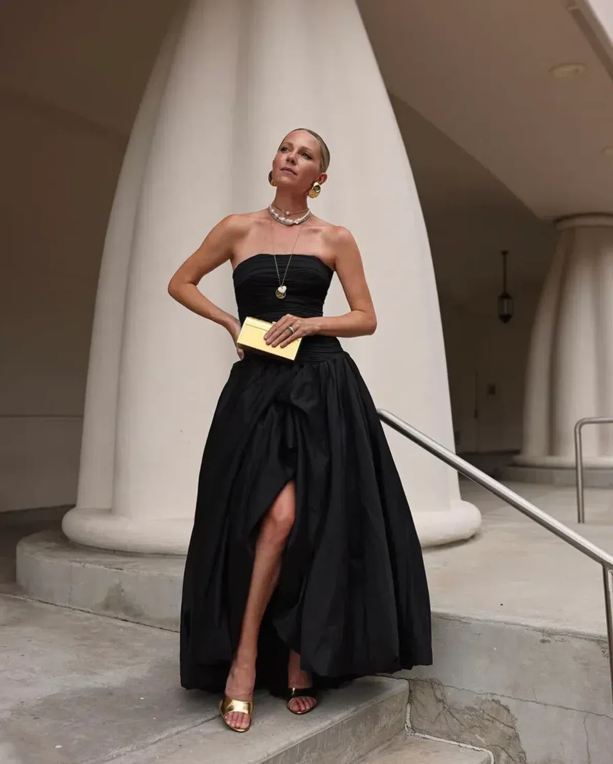 Aje Violette Bubble Hem Maxi Dress Black Size 6 - Image 1