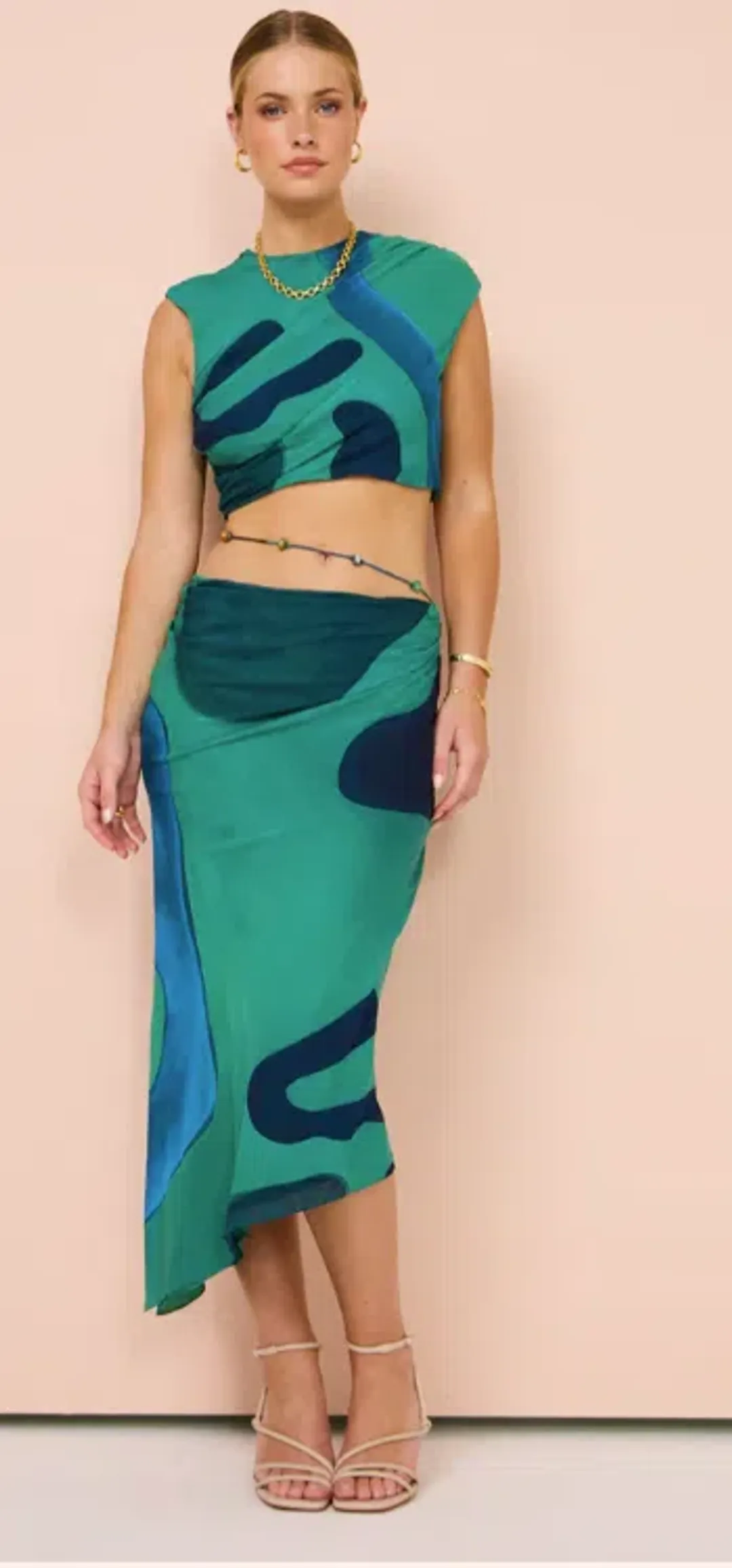 SIR Frankie Gathered Top & Bias Skirt Set for rent on The Volte - main image