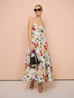 Sofia The Label Enchanted Floral Midi Dress Enchanted Floral Size 8 for rent on The Volte - image 5