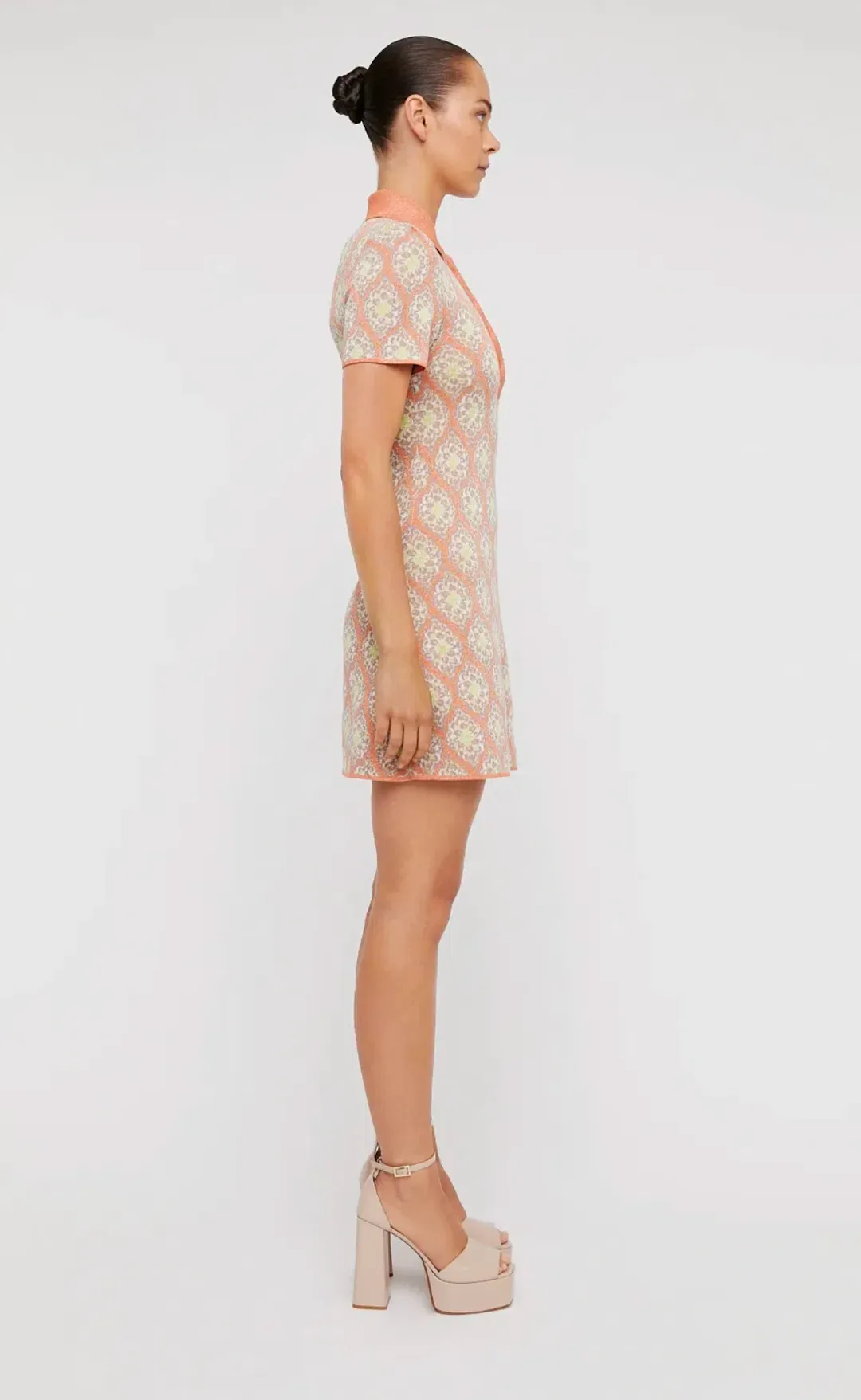 Scanlan Theodore The Knit Brocade Dress Print Size 6 for rent on The Volte - main image