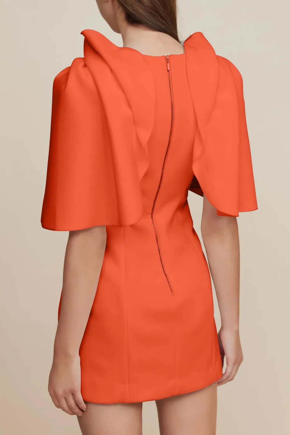 Acler Gwynne Dress in Tangerine Size 6 - Image 3
