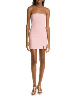Bec & Bridge Karina Strapless Split Dress Guava Size 8 for rent on The Volte - image 1