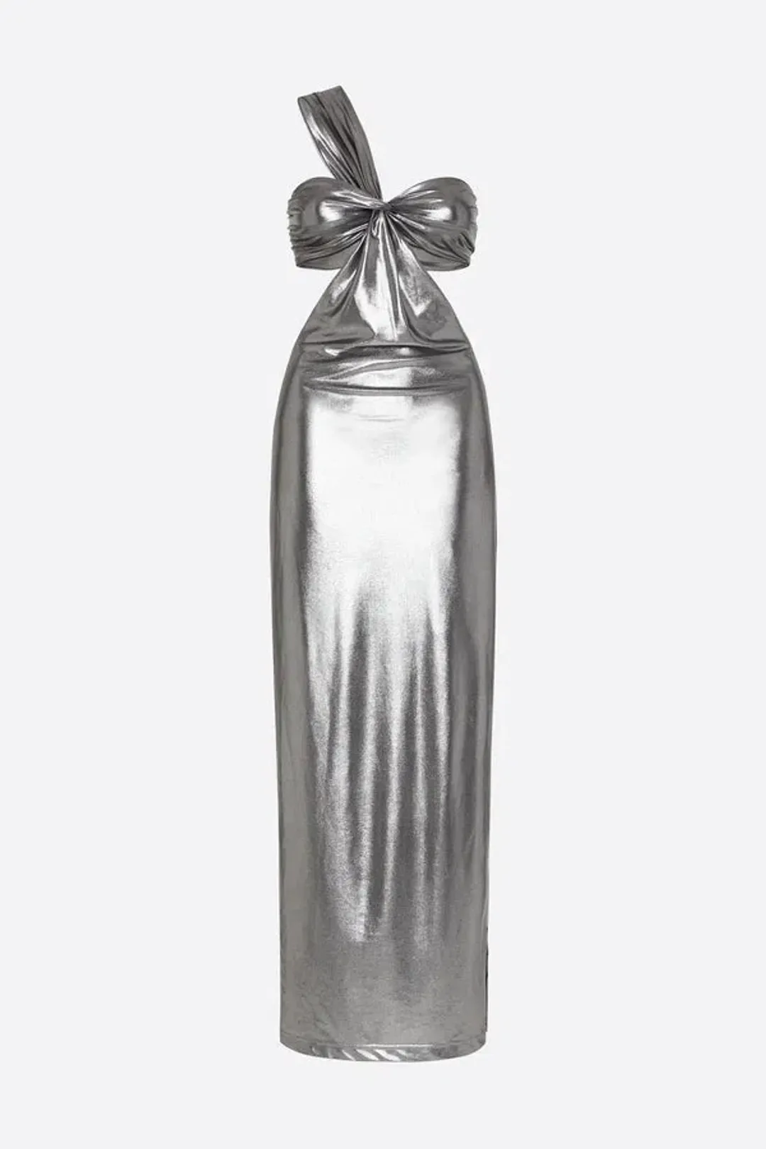 Manning Cartell She’s Super Sonic Gown Silver Size 10 for rent on The Volte - main image