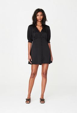 Rowie Albi Mini Dress Noir Size 8 for rent on The Volte - image 1