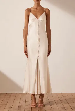 Shona Joy La Lune Bias Slip Dress Cream Size 6 for rent on The Volte - image 2