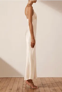 Shona Joy La Lune Bias Slip Dress Cream Size 6 for rent on The Volte - image 4