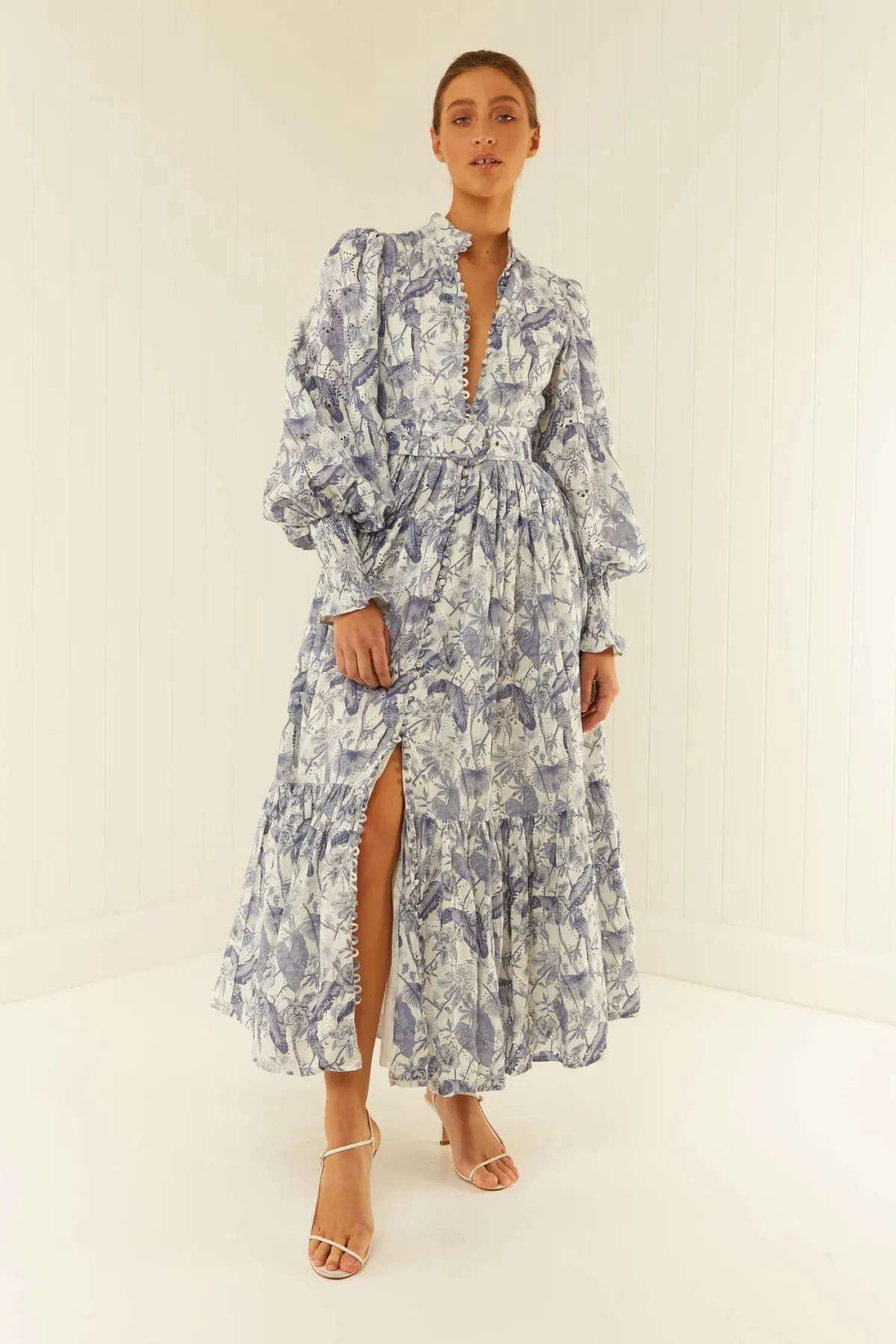 Palm Noosa Royal Flush Dress Jungle Blue Size 12 - Image 1