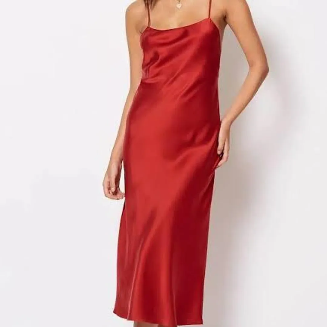 Bec & Bridge Girl Talk Slip Dress Red Size 8 for rent on The Volte - main image