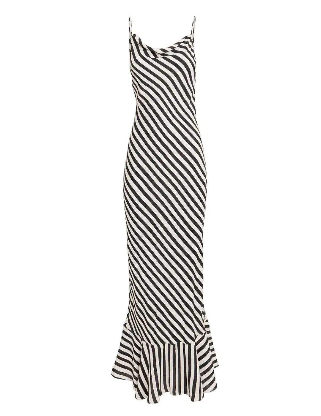 SALONI Stella Dress in Brushstroke Stripes Size 10 for rent on The Volte - main image