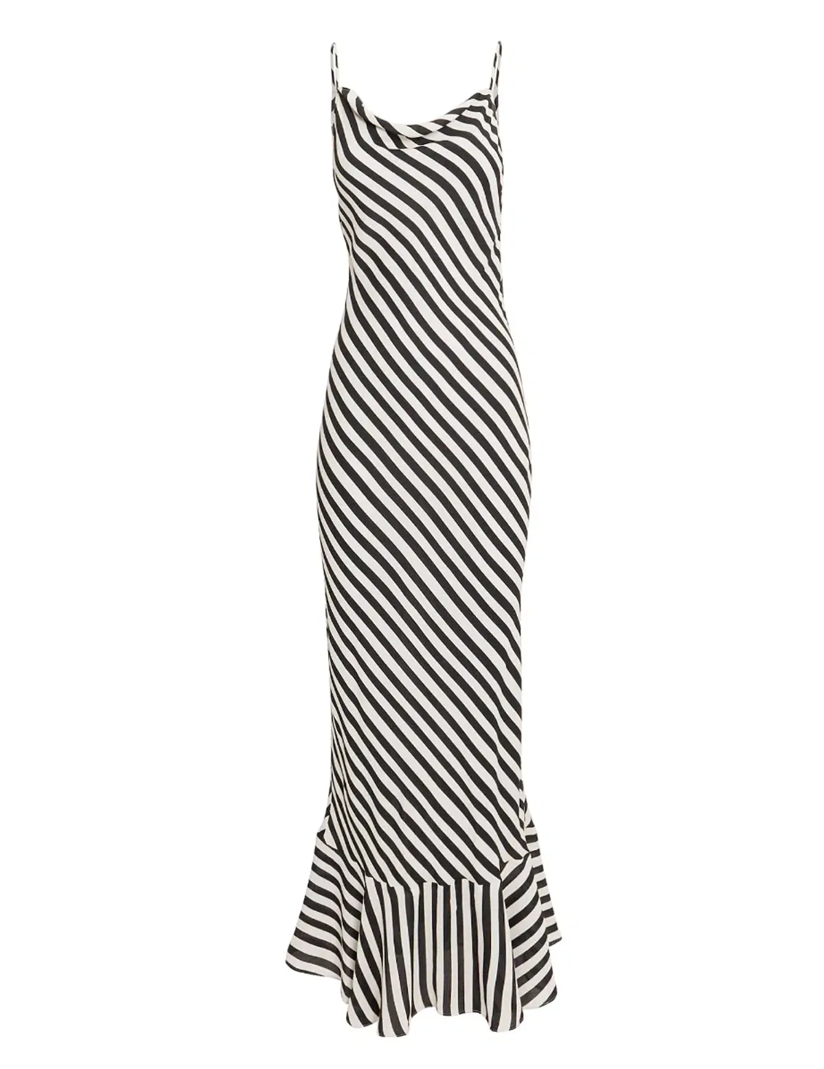 SALONI Stella Dress in Brushstroke Stripes Size 10 - Image 3