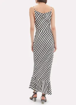 SALONI Stella Dress in Brushstroke Stripes Size 10 for rent on The Volte - image 2