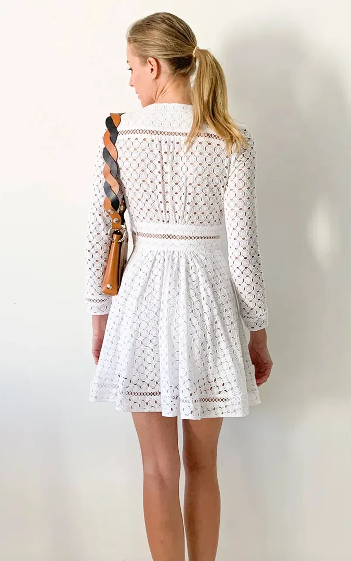 Zimmermann Ryker Broderie Dress in White Size 1 / AU 10 - Image 3