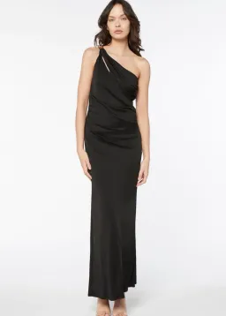 Manning Cartell Digital Love One Shoulder Dress Black Size 8 for rent on The Volte - image 1