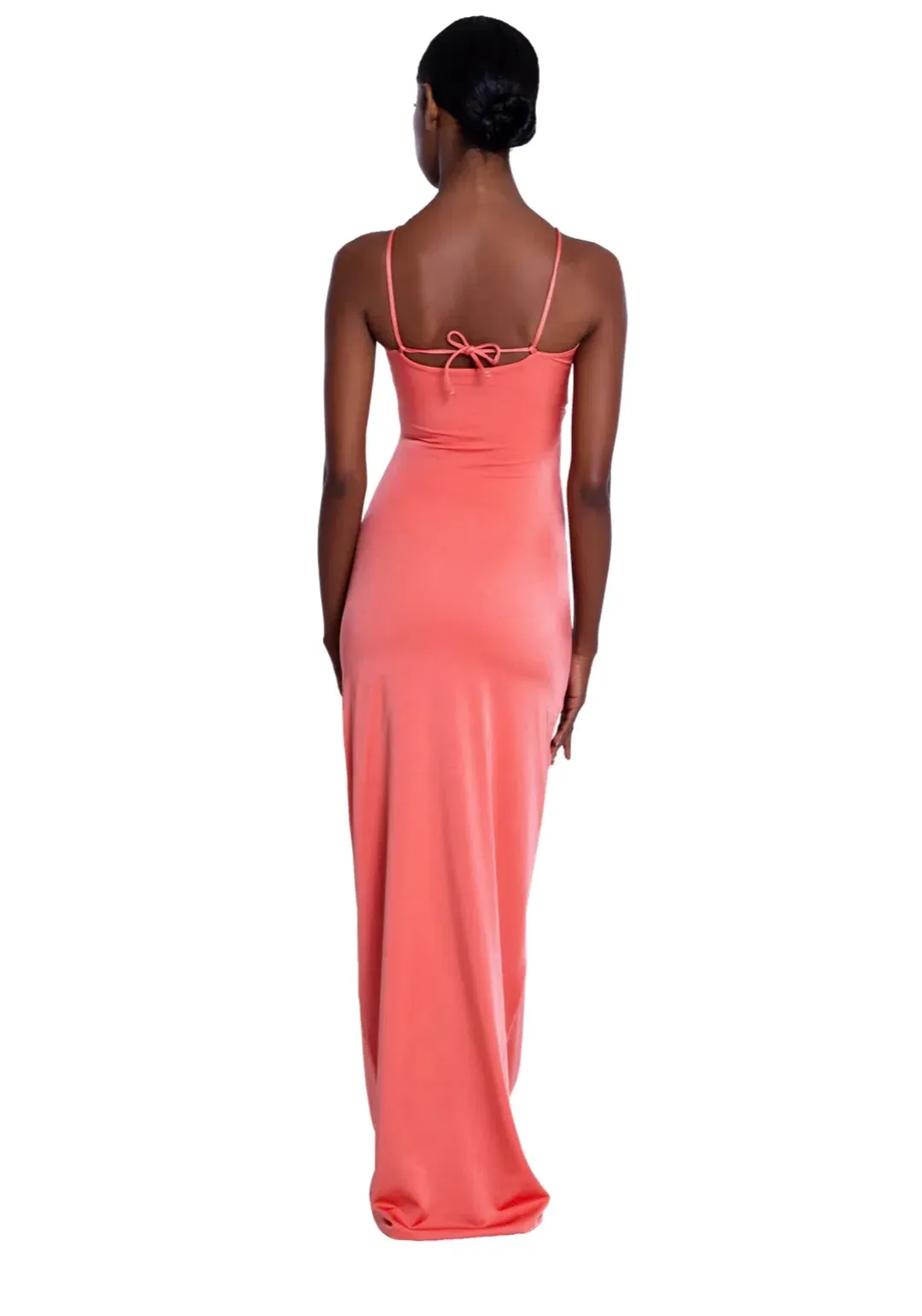 Maygel Coronel Veranera Midi Dress Coral One Size for rent on The Volte - main image