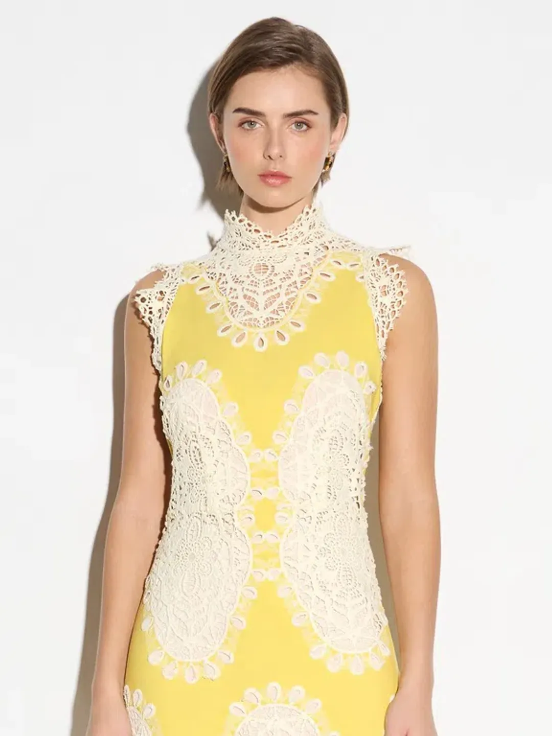 Moss and Spy Mimosa A line Dress Yellow Size 14 for rent on The Volte - main image