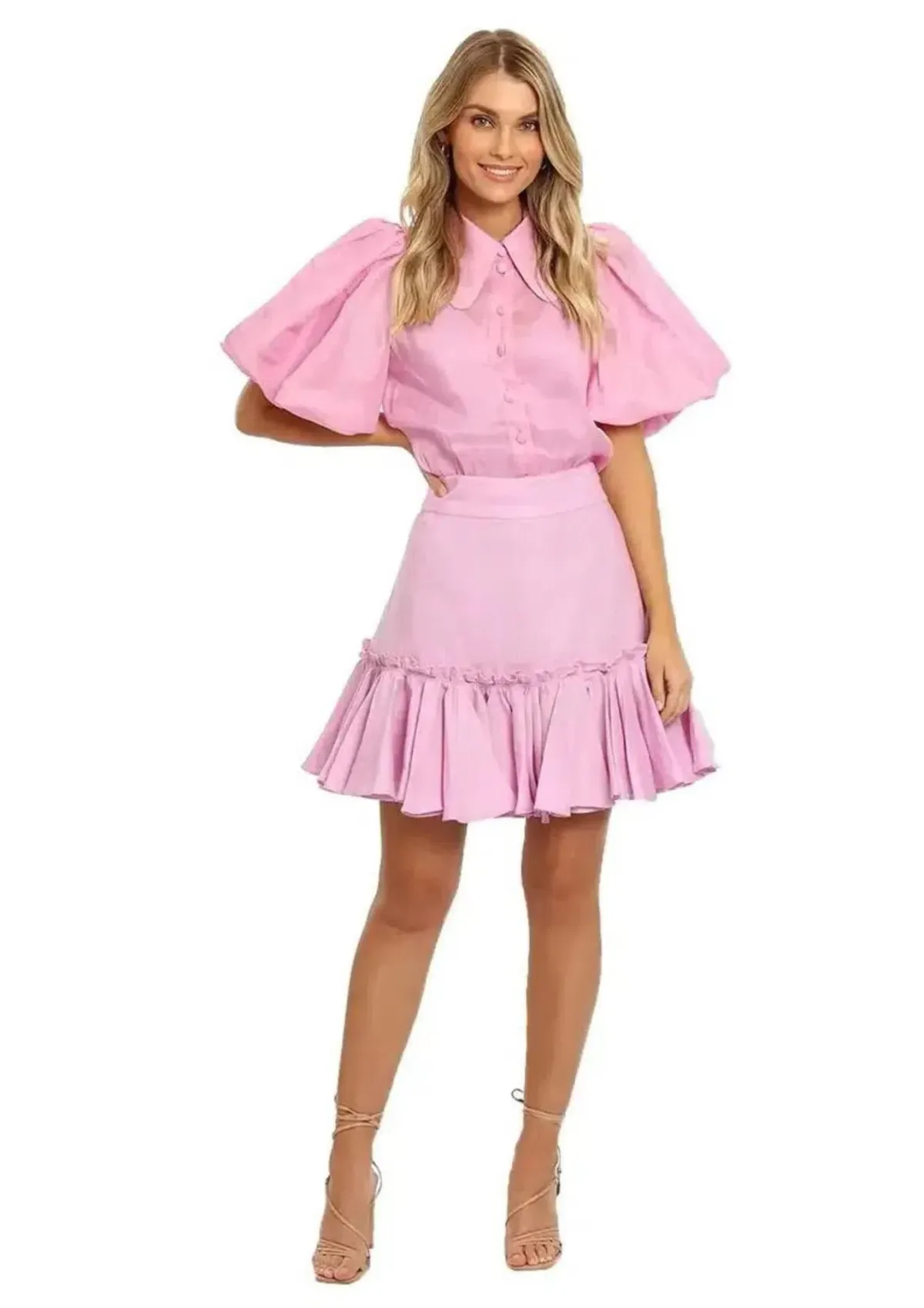Leo Lin Dressage Blouse and Skirt Set in Pink Size 10 - Image 1