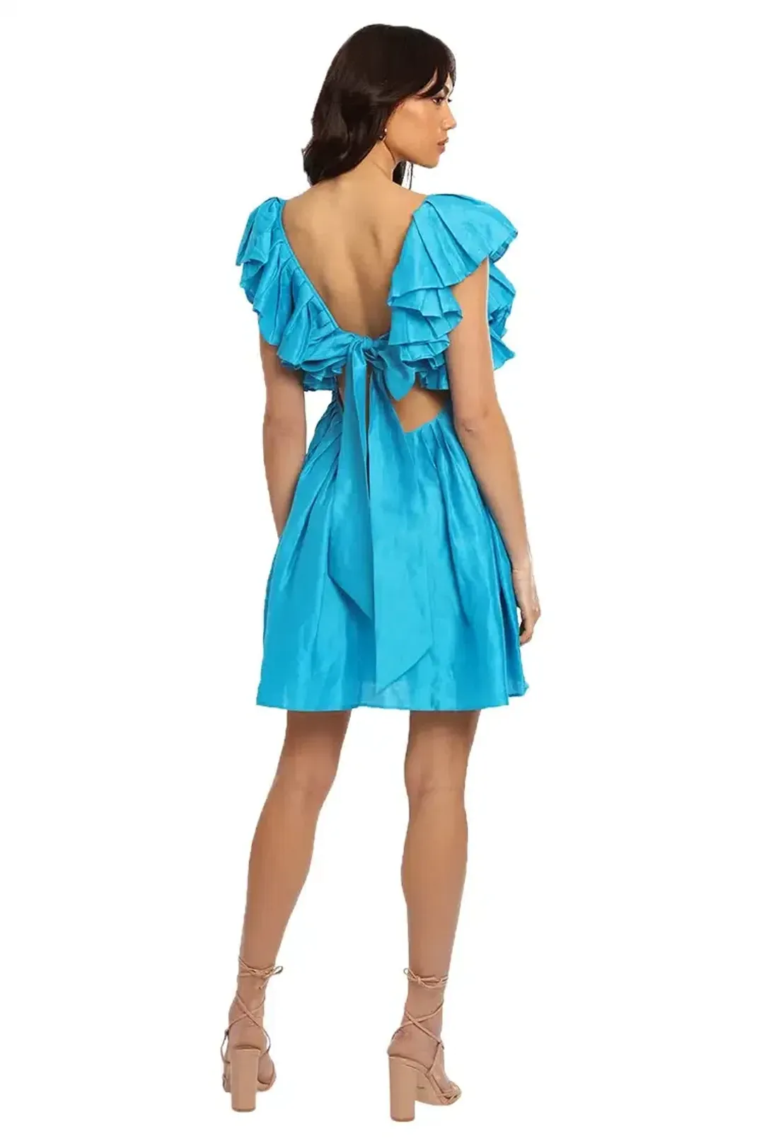 Leo Lin Azure Mini Dress in Blue Size 6 for rent on The Volte - main image