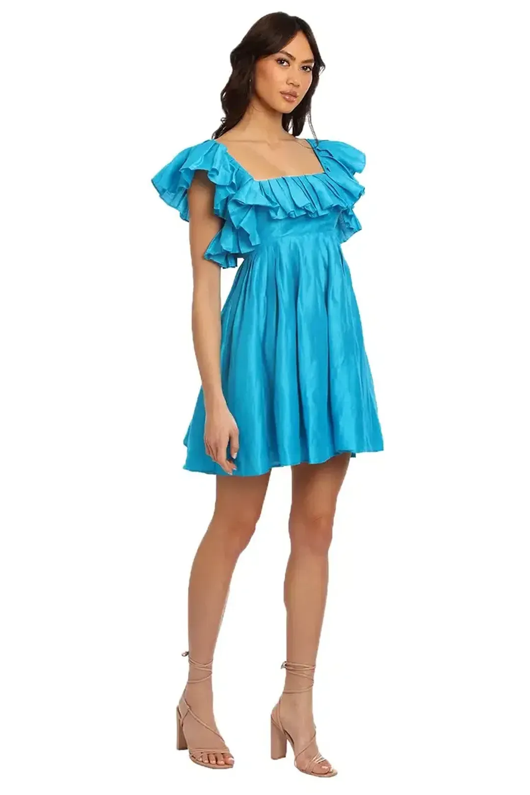Leo Lin Azure Mini Dress in Blue Size 6 for rent on The Volte - main image