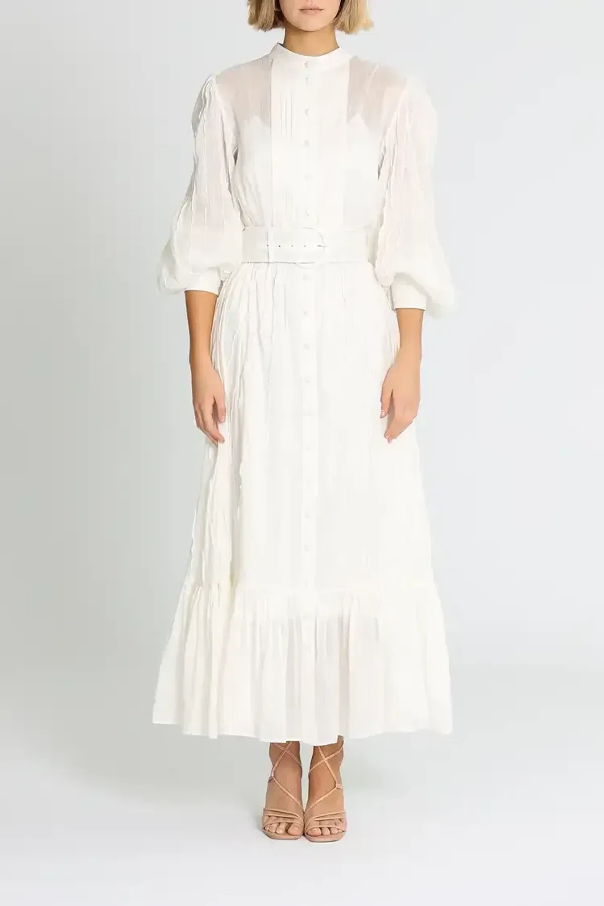 Leo Lin Cambridge Dress in White Size 12 - Image 1