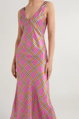 Steele Eadie Dress Pink Check AU12 for rent on The Volte - image 5