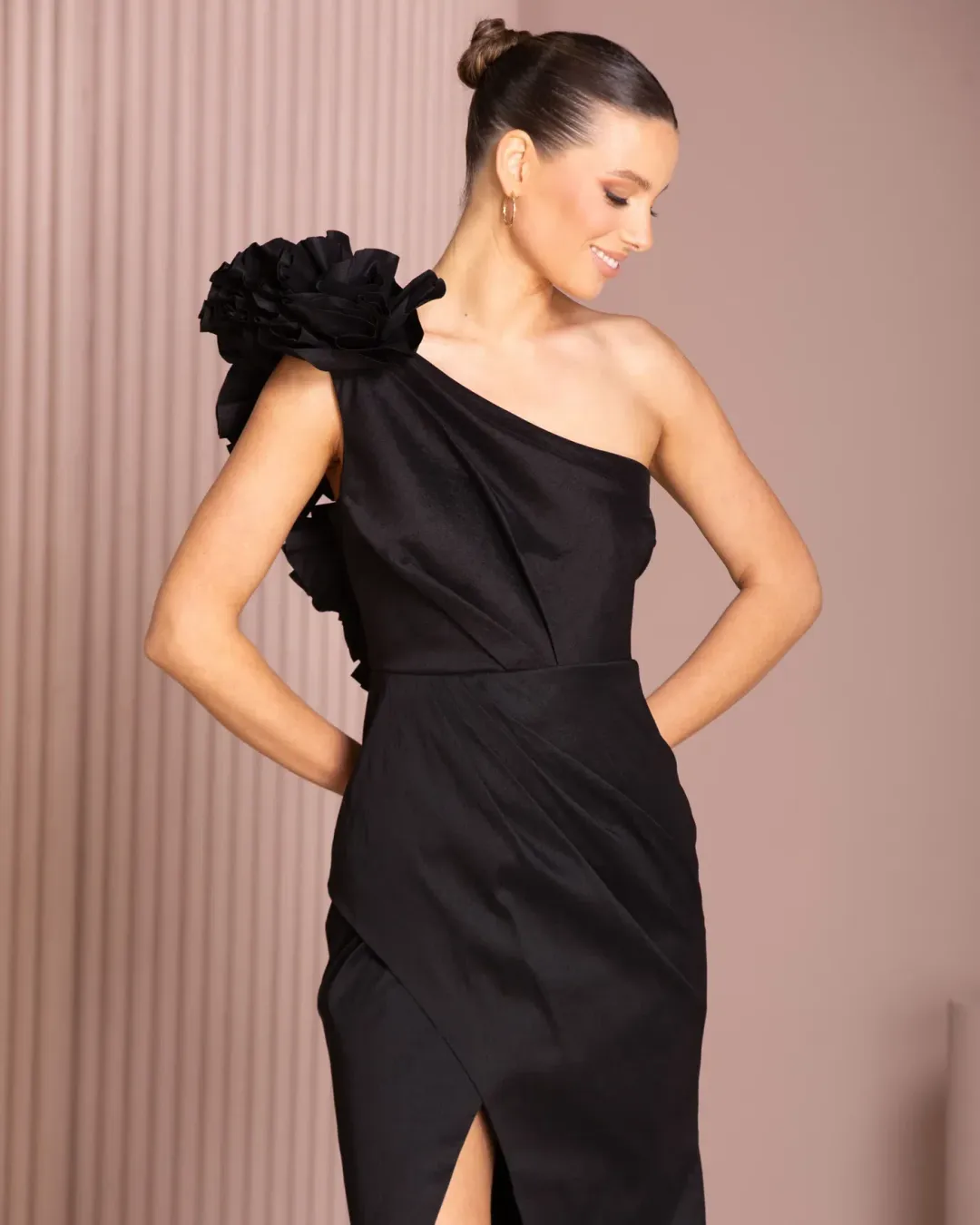 Azzurielle Aimi Gown Black Size AU 14 for rent on The Volte - main image