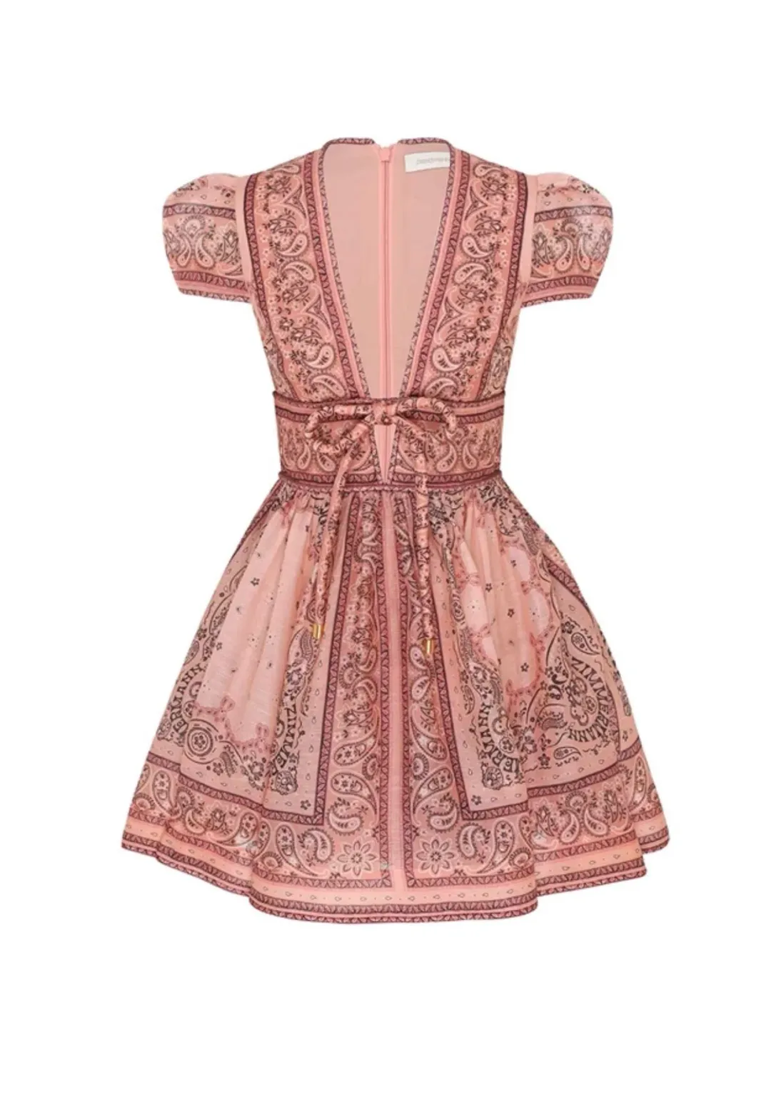 Zimmermann Matchmaker Structured Mini Pink Bandana Size 1 / AU 10 for rent on The Volte - main image