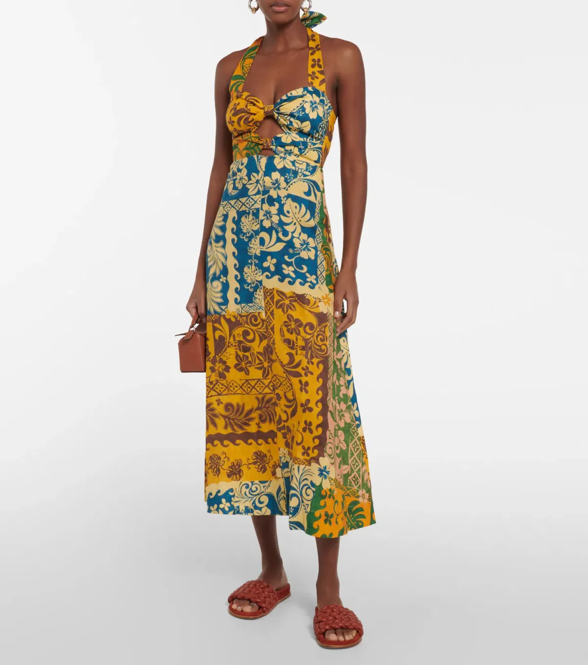 Alemais Archie Midi Dress Printed Size AU 6 - Image 1
