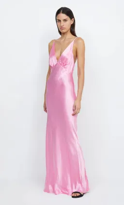 Bec & Bridge Lorelai V Maxi Dress Candy Pink Size AU 8 for rent on The Volte - image 2