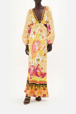 Camilla Squid Squad - U-Ring Cut Out Dress Yellow Multi Size S / AU 10 for rent on The Volte - image 1