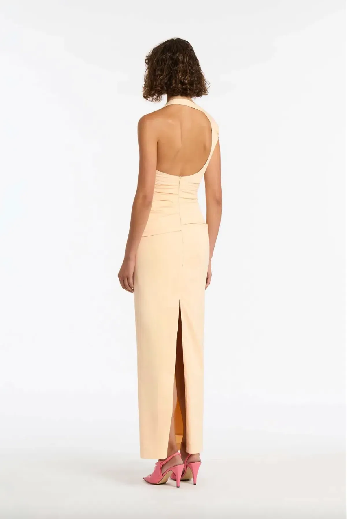 Sir The Label Giacomo Gathered Gown Butter Yellow Size 3/ AU 12 - Image 2