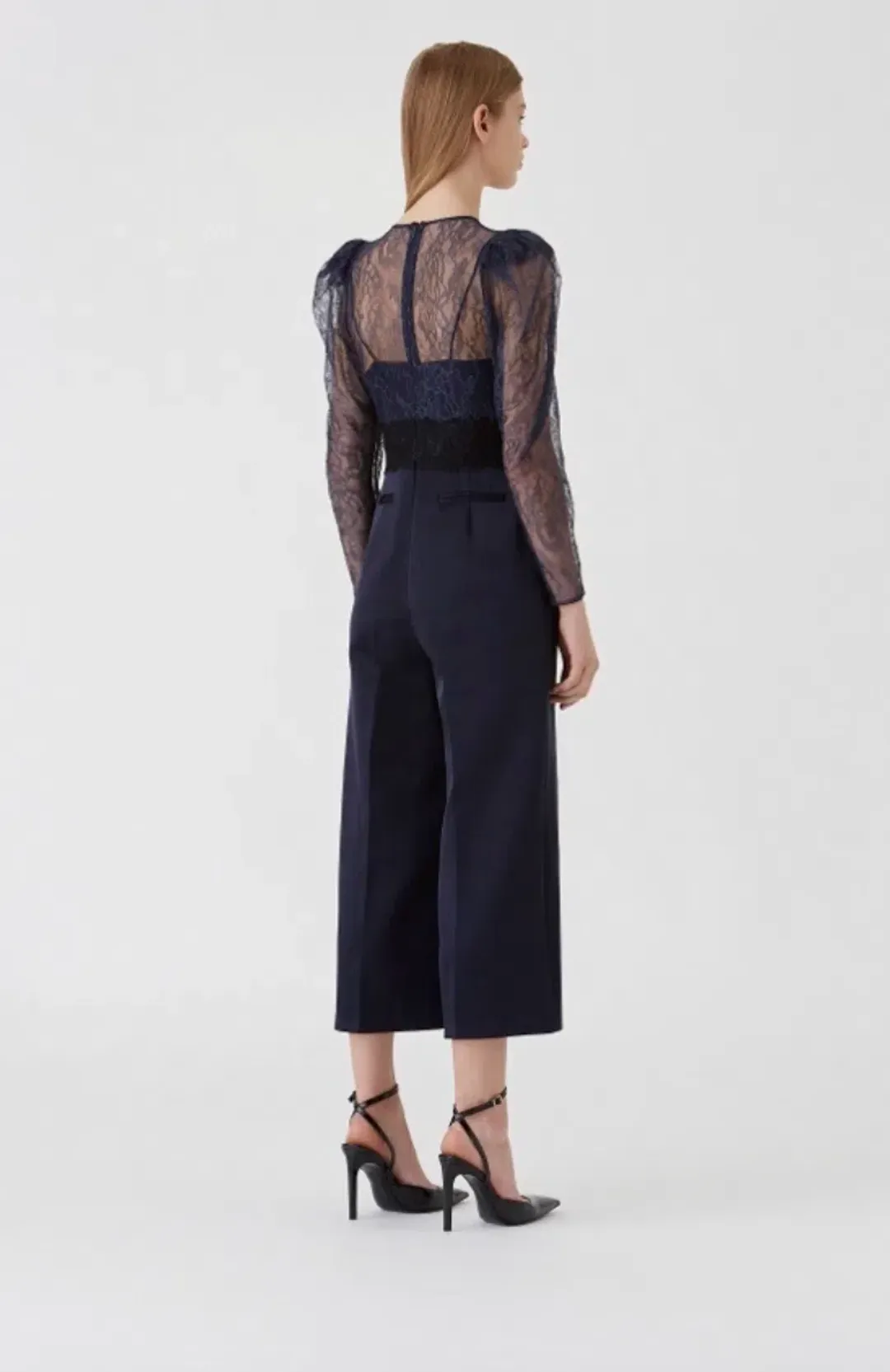 Camilla & Marc Harper Jumpsuit Navy Size 10 for rent on The Volte - main image