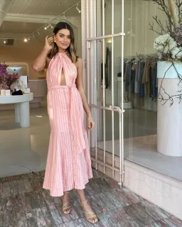 Significant Other Luna Maxi Dress Peach Size 12 for rent on The Volte - image 2
