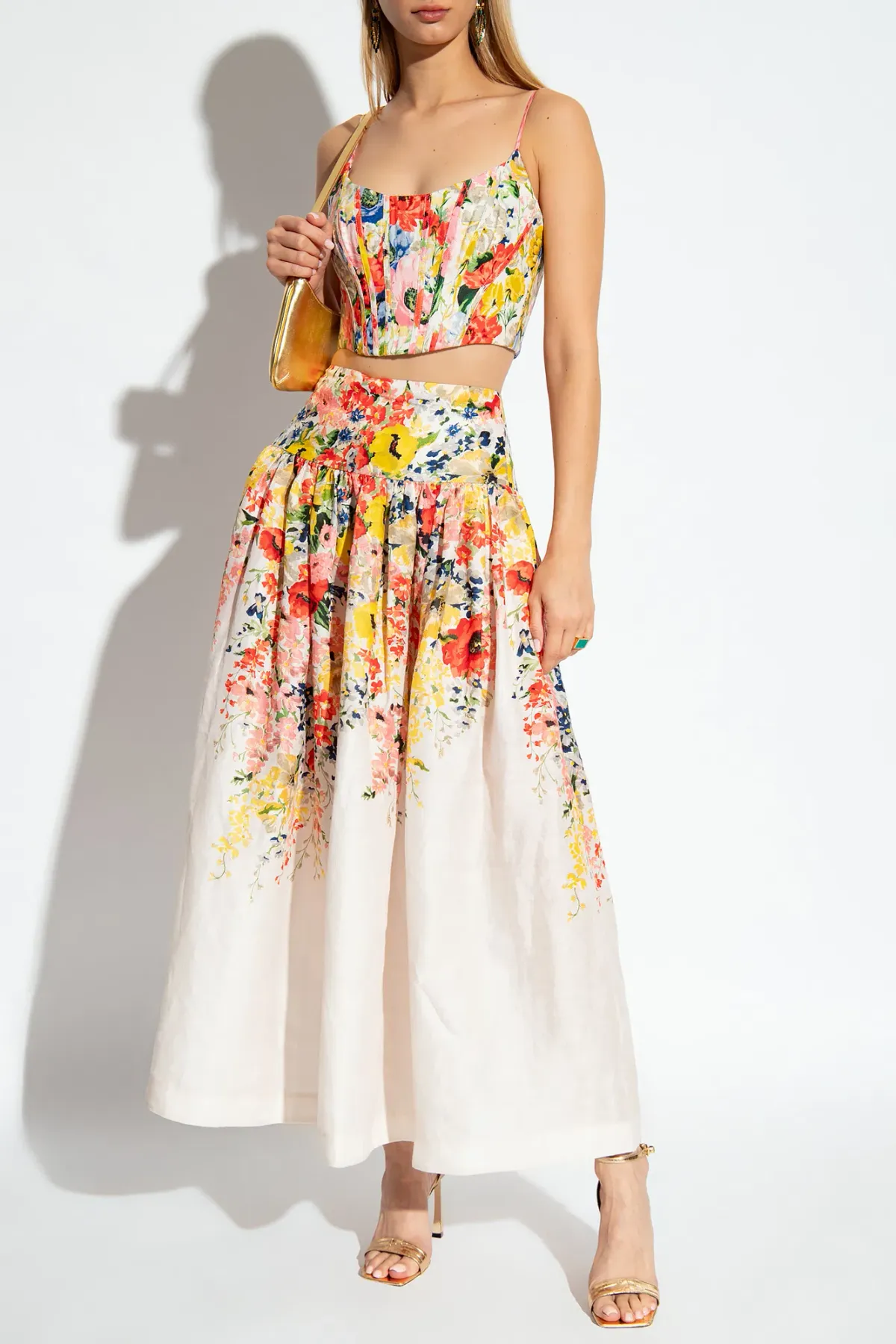 Zimmermann Alight Corset Top Multi Floral Size 0/ AU 8 - Image 1